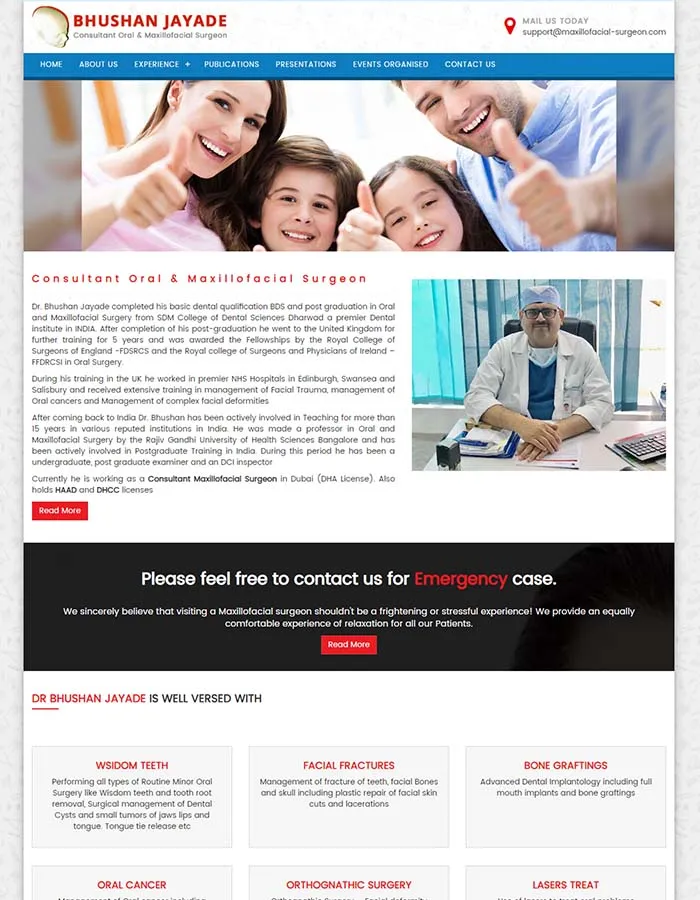 Mexillo facial surgeon
