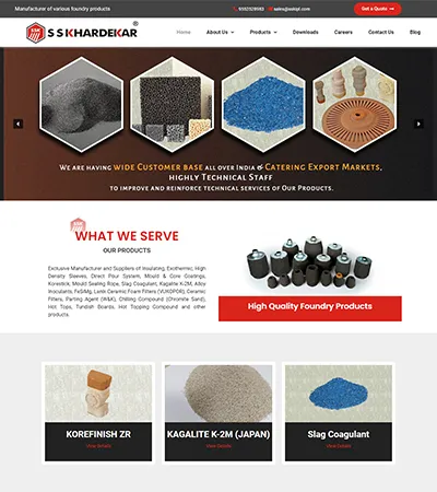 S S khardekar client webiste homepage